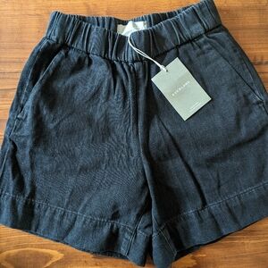 Everlane Easy Jean Shorts, Washed Charcoal, size 0